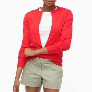 J. Crew The Caryn Cardigan Classic Cotton Sweater XS